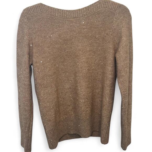 Loft sequin boatneck ribtrim sweater - Picture 4 of 5